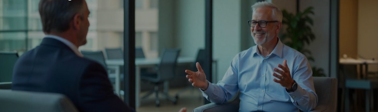 Business professionals reviewing performance metrics